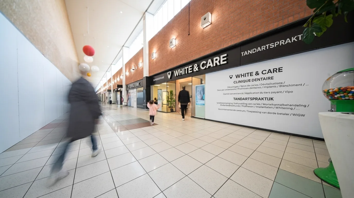 Cabinet dentaire White & Care au Shopping Cora Anderlecht
